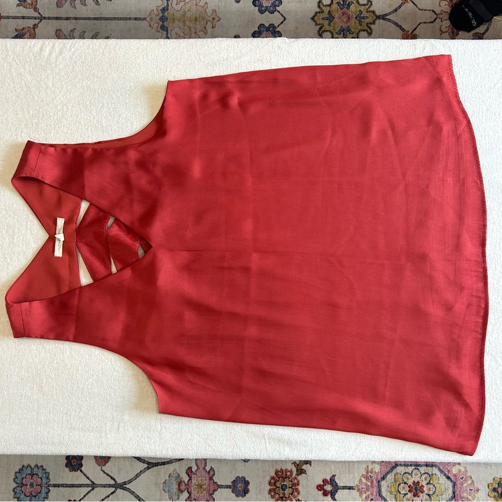 41 Hawthorn Red Sleeveless Blouse